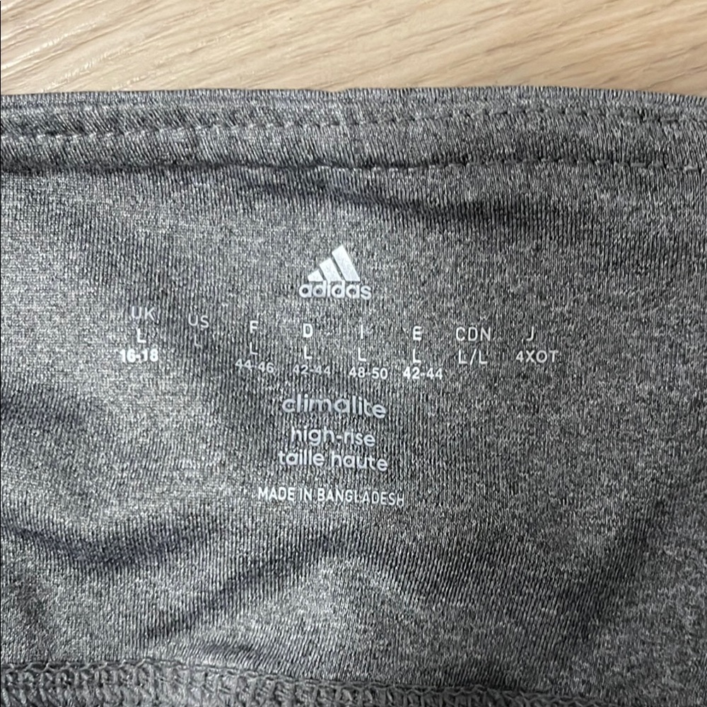 Adidas Gray Athletic Leggings - Picture 2 of 5